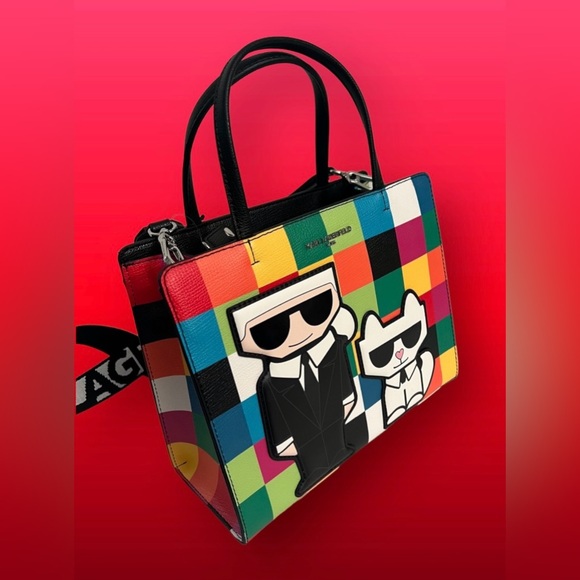 New KARL LAGERFELD PARIS Marble Crossbody Bag - Picture 9 of 16